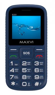Телефон мобильный "Maxvi" B201 Blue