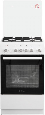 Комбинированная плита "De Luxe" 5040.41гэ(кр)чр белый