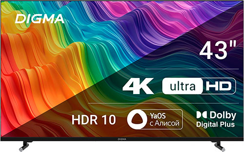Телевизор "Digma" DM-LED43UBB33