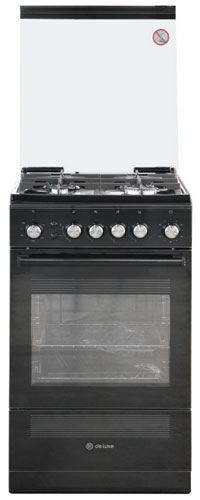 Газовая плита "De Luxe" 506040.23г(кр) ЧР-001 черн.