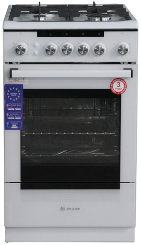 Газовая плита "De Luxe" 506040.23г(кр) ЧР бел.