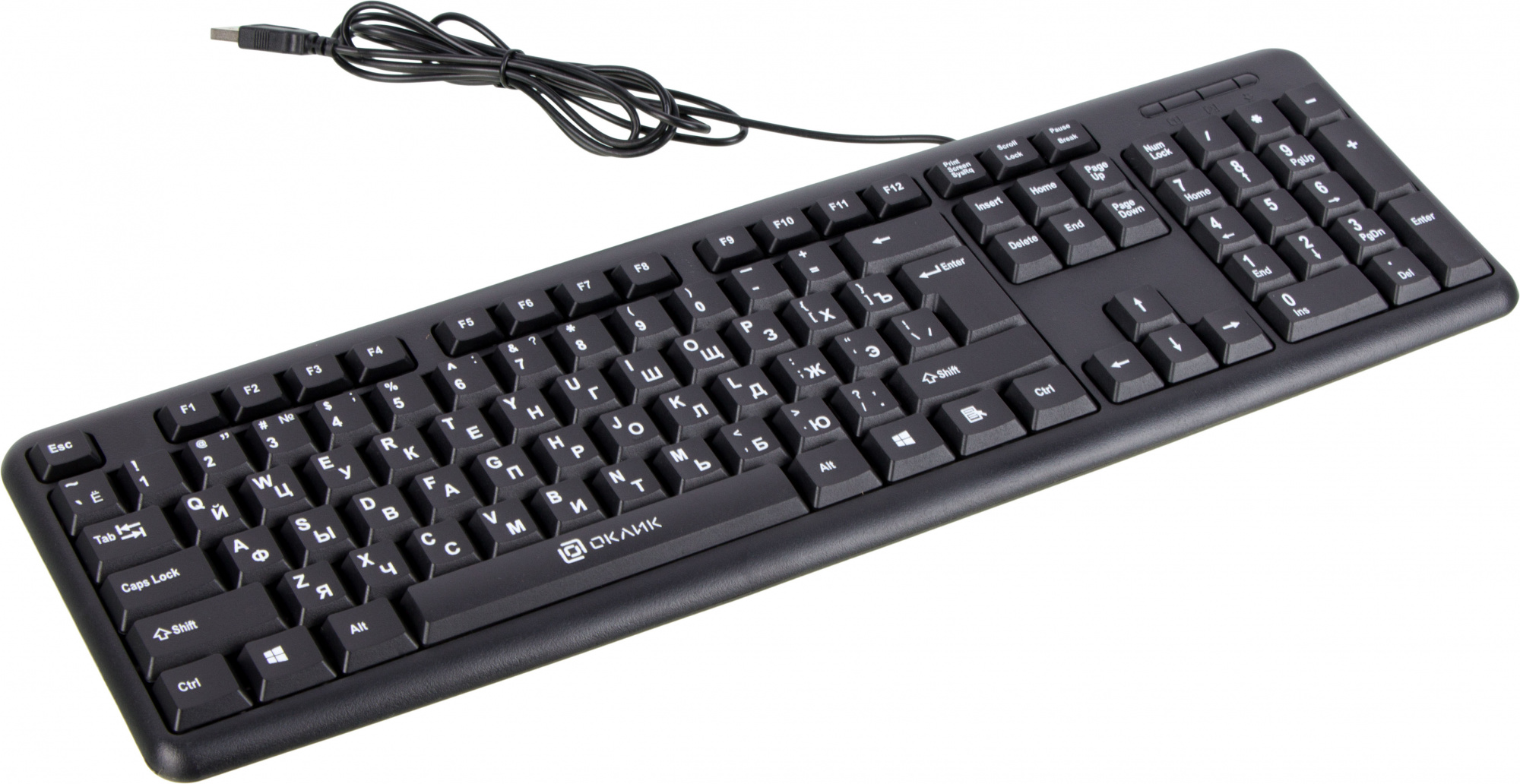 Клавиатура "Oklick" 180M black USB