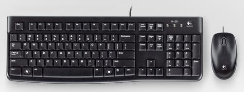 Клавиатура + мышь "Logitech" MK120 USB Black (920-002561)