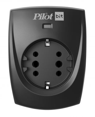 Сетевой фильтр "Pilot" Bit (1 розетка) 16A черный (коробка)