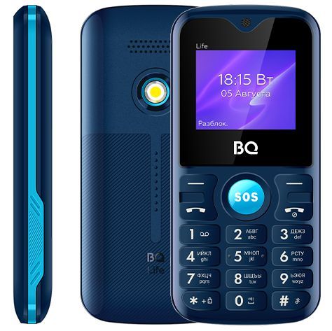 Телефон мобильный "BQ" 1853 Life Blue