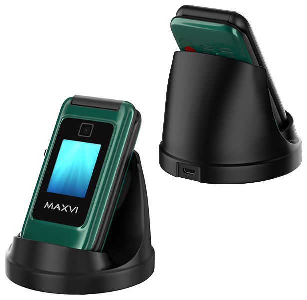 Телефон мобильный "Maxvi" E8 green