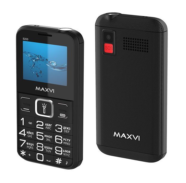 Телефон мобильный "Maxvi" B200 Black