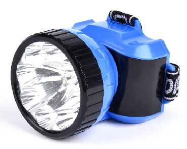 Фонарь "Smartbuy" SBF-24-B аккумуляторный налобный 7 LED синий
