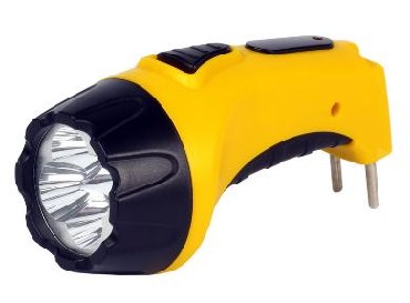 Фонарь "Smartbuy" SBF-84-Y 4 LED с прямой зарядкой желтый
