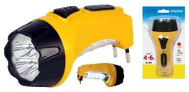 Фонарь "Smartbuy" (SBF-88-Y) 7+8 LED с прямой зарядкой