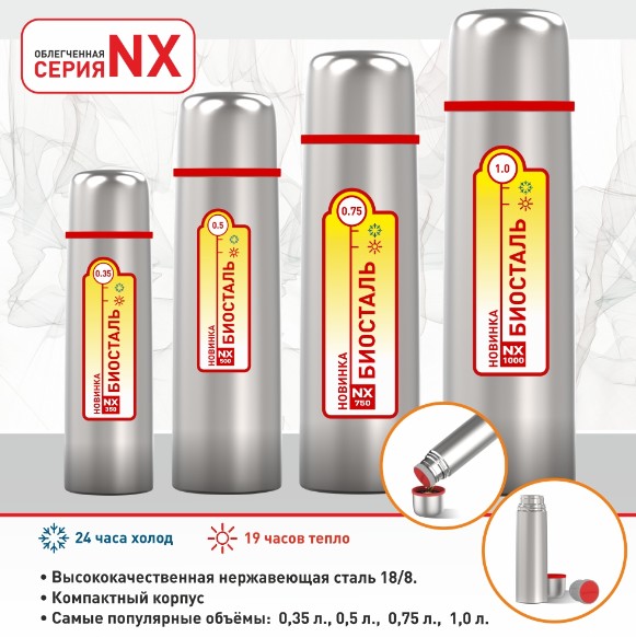 Термос "Биосталь" NX-350