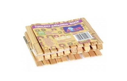 Прищепки "Azur" Макси 20шт. 915270 деревянные