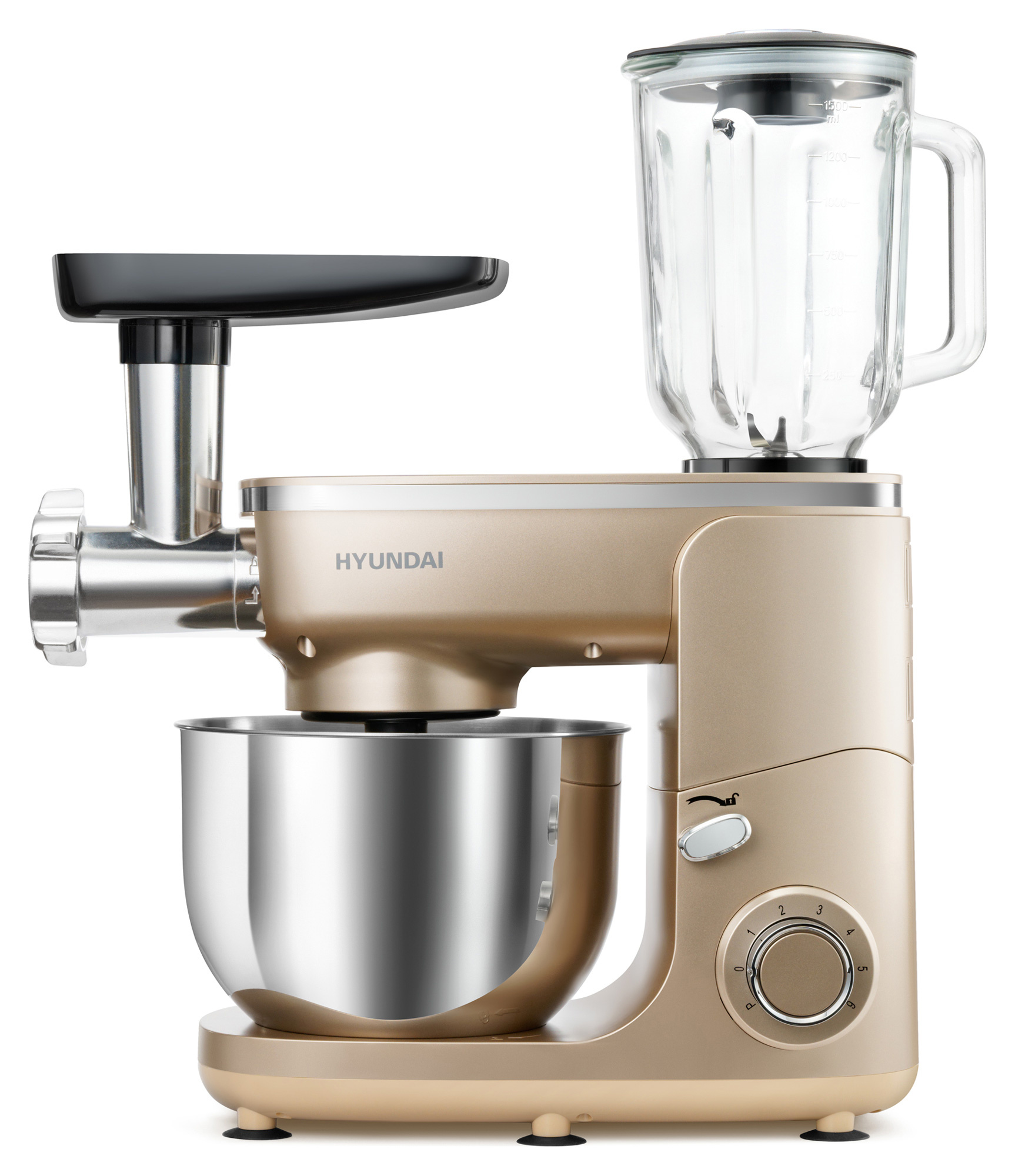 Кухонная машина "Hyundai" HYM-S7451 золотистый