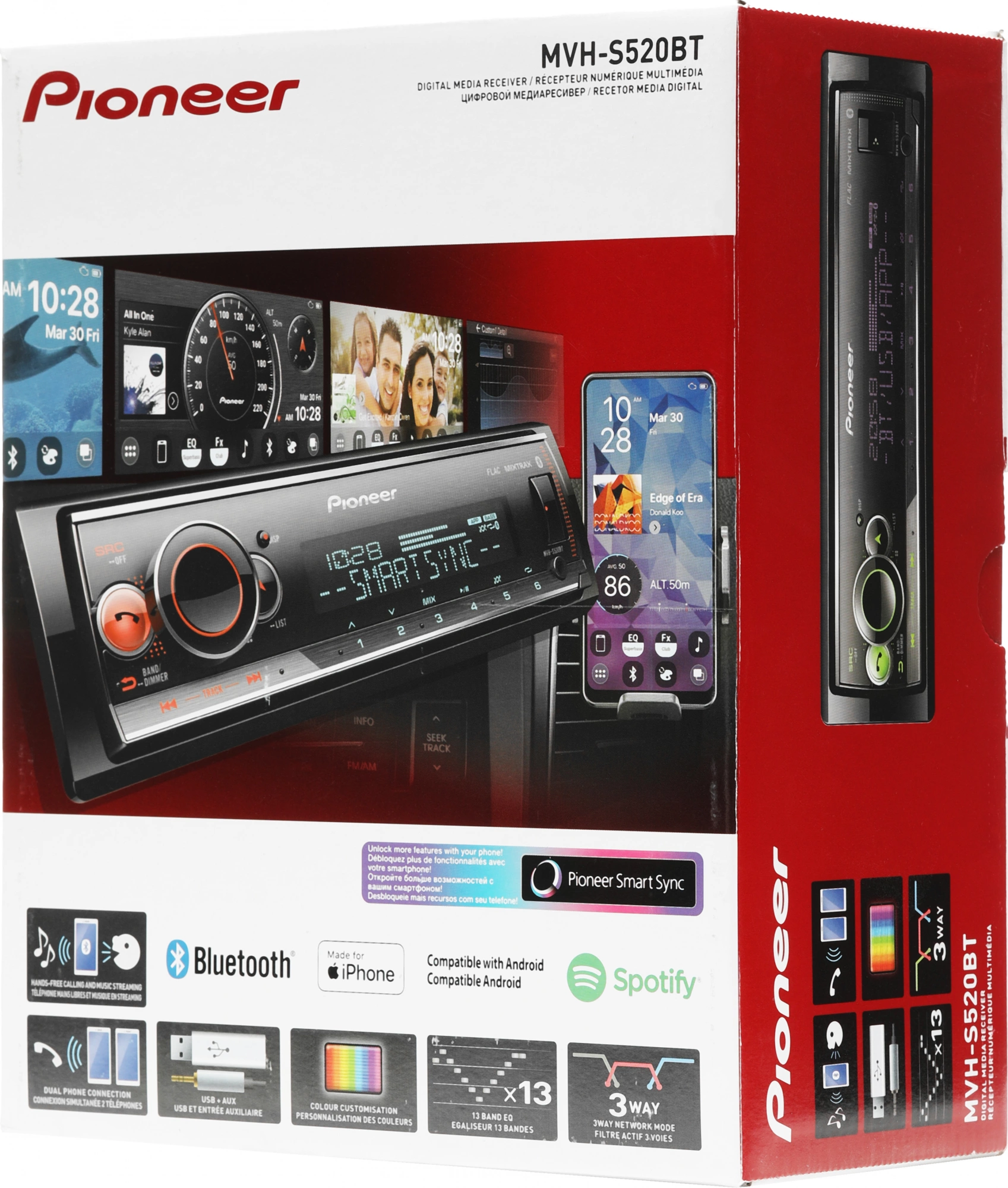 А/проигрыватель "Pioneer" MVH-S520BT