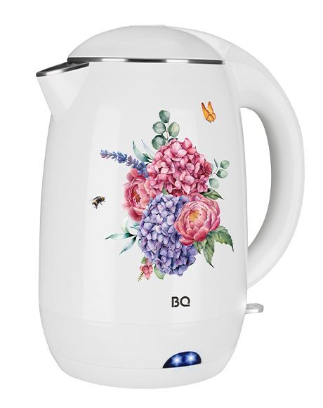 Чайник "BQ" KT1702P белый цветы