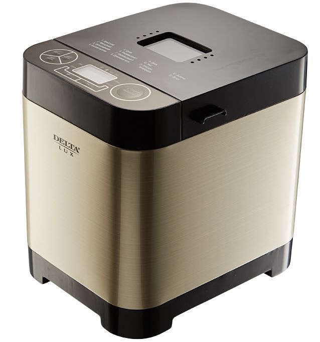 Хлебопечь "Delta" DL-8008B золотистый с черным