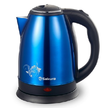 Чайник "Sakura" SA-2134BL нержавейка синий