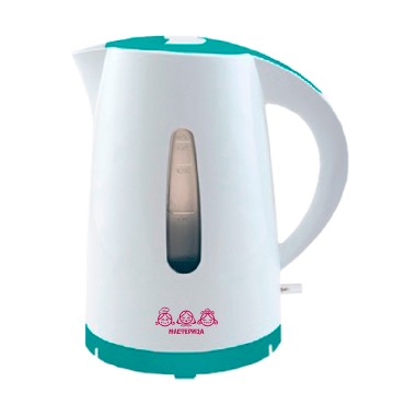 Чайник "Мастерица" ЕК-1701M белый/бирюзовый