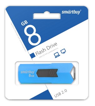 Флеш-диск "Smartbuy" 8GB STREAM BLUE