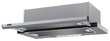 Вытяжка "Krona" Kamilla slim 500 inox ( белый корпус./нерж планка)