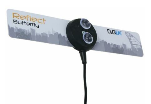 Антенна "REFLECT" BUTTERFLY 5V (активная, DVB-T2, без б/п, 33 дБ, коробка)