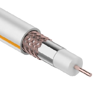 Кабель коаксиальный "Rexant" (01-2401) SAT 50м+CU/CU 75 Ом, 100м белый