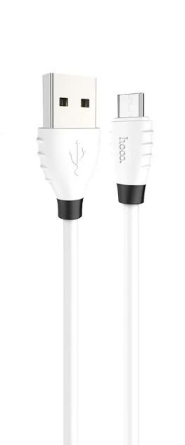 Кабель "Hoco" X27m USB 2.4A для MICRO USB TPE 1.2м (WHITE)