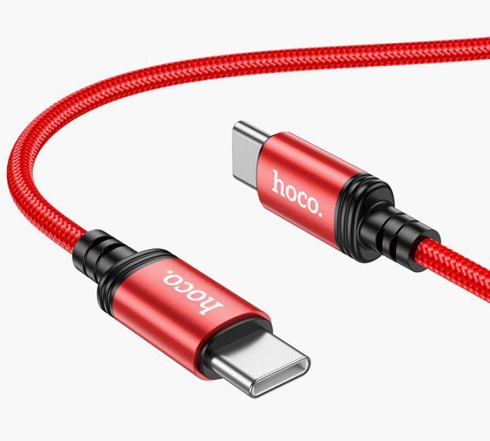 Кабель "Hoco" (6931474784391) X89 Wind Type-C (m) - Type-C (m) 1.0m - красный