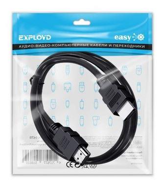 Кабель "Exployd" EX-K-1478 HDMI-HDMI/V1.4/круглый/чёрный/5М