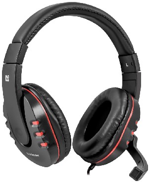 Наушники + микрофон "Defender" Warhead HN-G160 черный