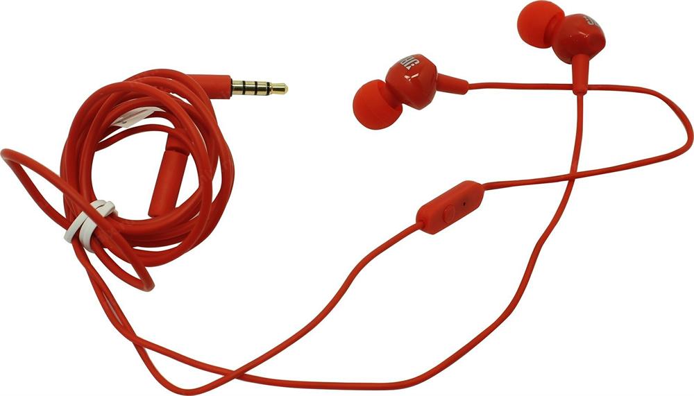 Наушники "JBL" C100SI RED (JBLC100SIURED) [ПИ]