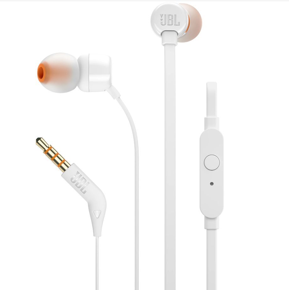 Наушники "JBL" TUNE 110 WHITE (JBLT110WHT) [ПИ]