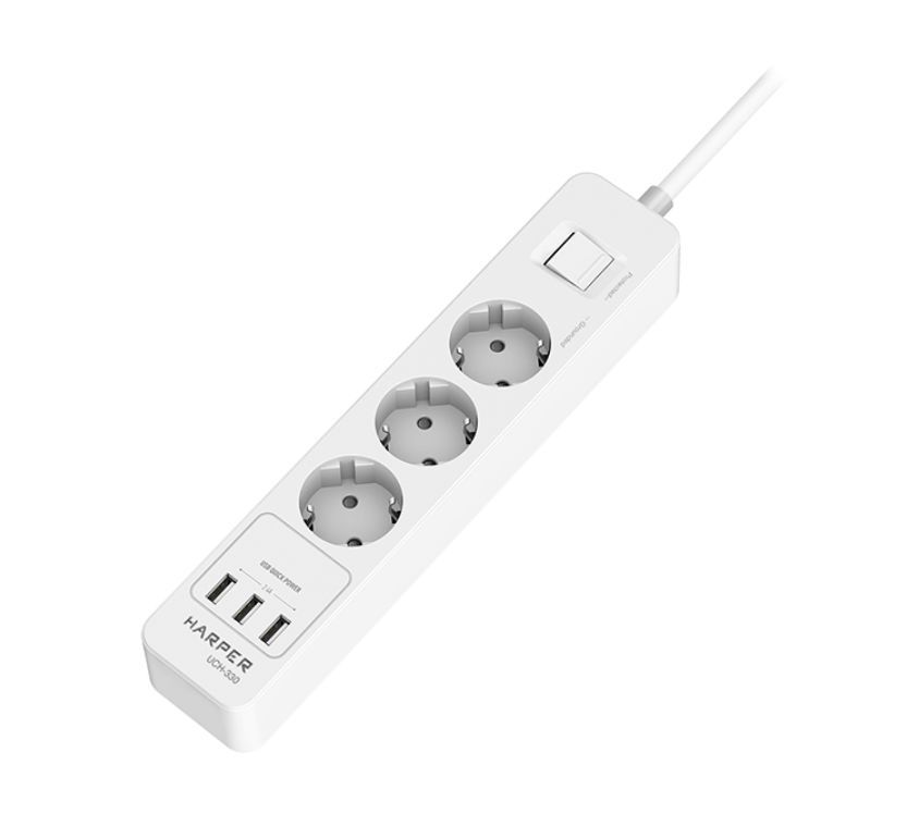 Удлинитель с USB зарядкой "Harper" UCH-330