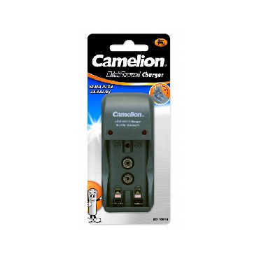 ЗУ "CAMELION" (8181) BC-1001A TITANIUM (BC-1001A, ЗУ для 2хAA, AAA или 1X9V, 200мА, складная вилка,