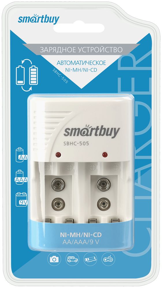 Батарейка "Smartbuy" (SBHC-505) ЗУ для Ni-Mh/Ni-Cd аккумуляторов 505