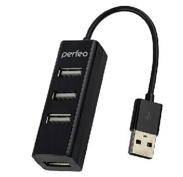 USB-хаб "Perfeo" USB-HUB 4 PORT PF-HYD-6010H Black