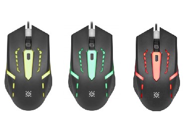 Мышь "Defender" Flash MB-600L 7цветов, 4 кнопки (52600)