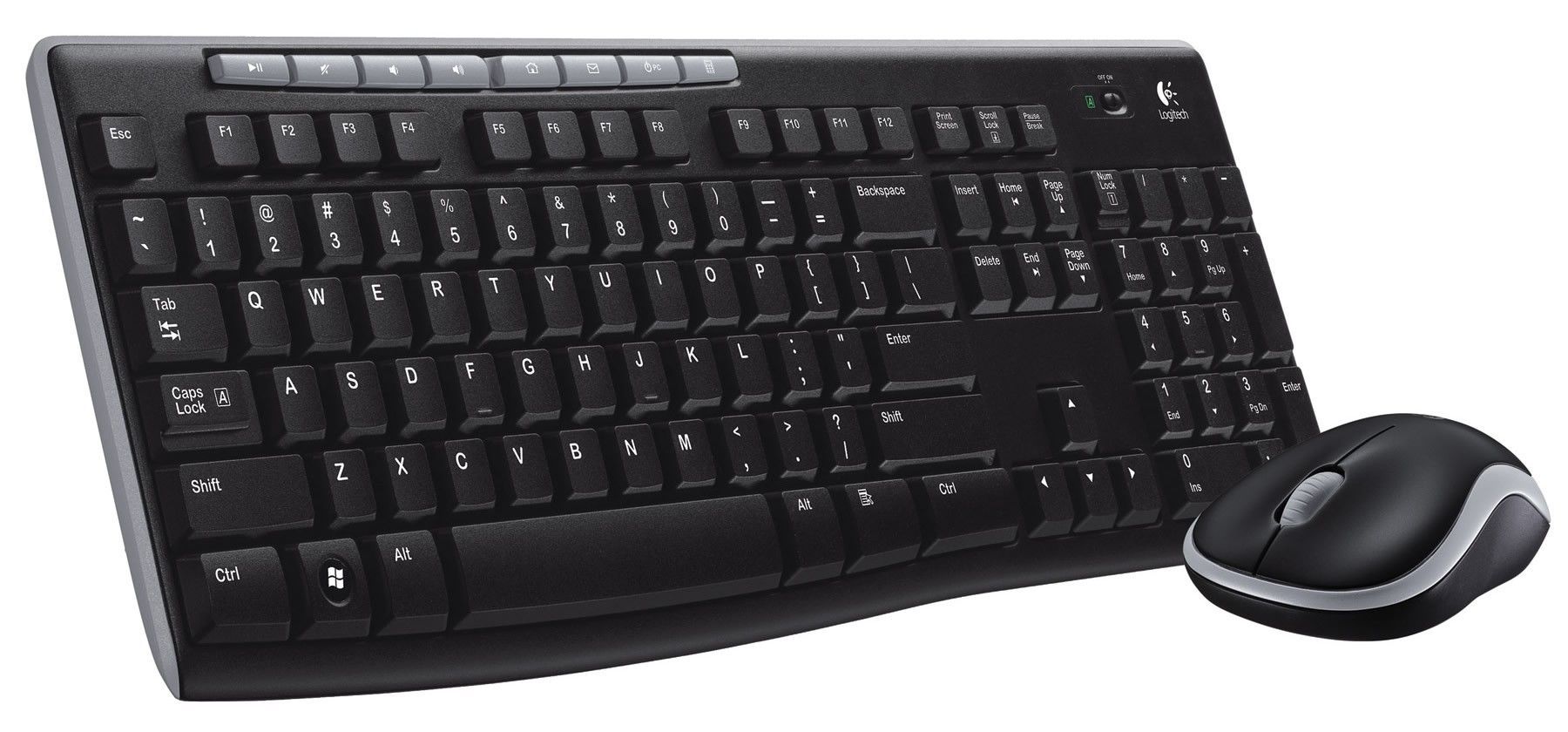 Клавиатура + мышь "Logitech" MK270 Black (920-004518)