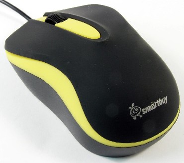 Мышь "Smartbuy" SBM-329-KY, черный/желтый