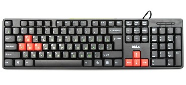 Клавиатура "Dialog" KS-030U (USB) черный/красный