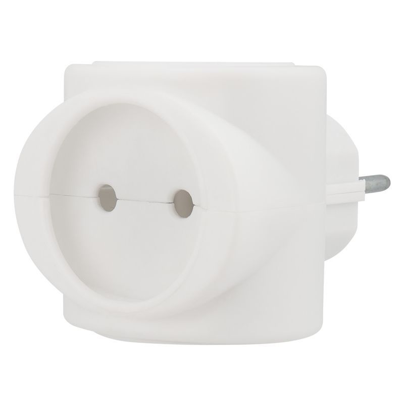 Тройник "REXANT"  (11-1064) биметалл 220 В 6 А белый