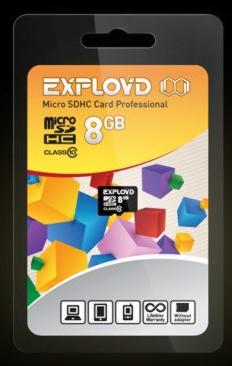 Карта памяти "Exployd" MicroSDHC 8GB Class10