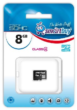 Карта памяти "Smartbuy" MicroSDHC 8GB Сlass4