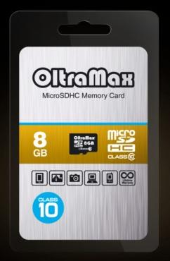 Карта памяти "Oltramax" MicroSDHC 8GB Class10