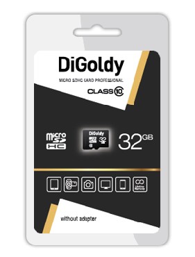 Карта памяти "Digoldy" 32GB microSDHC Class10 - без адаптера SD