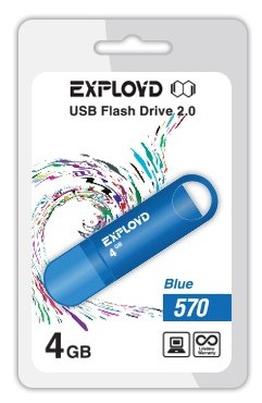 Карта памяти "Exployd" 4GB-570-синий