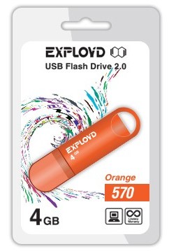 Карта памяти "Exployd" 4GB-570-оранжевый