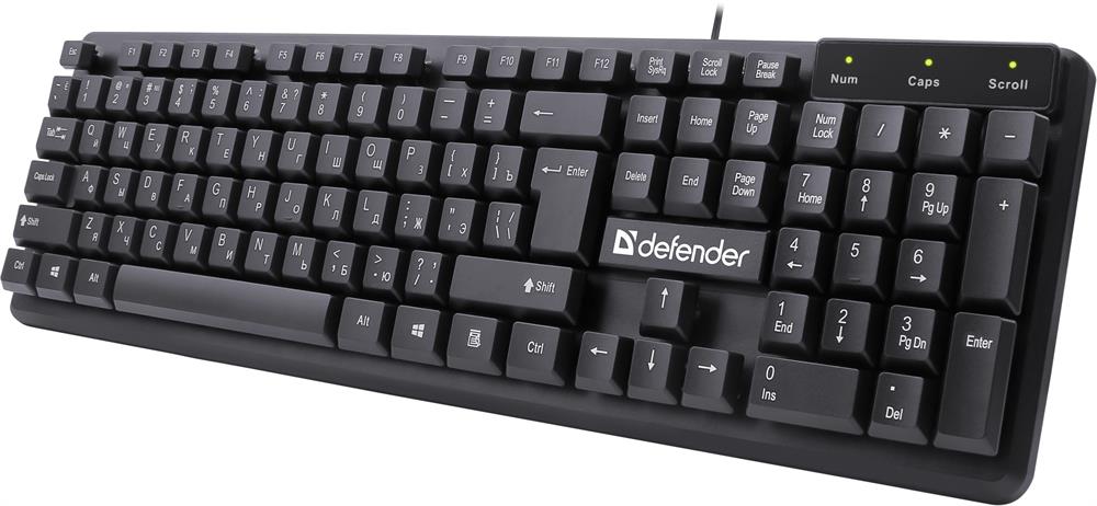 Клавиатура "Defender" (45559) Symbol HB-559 RU,черный