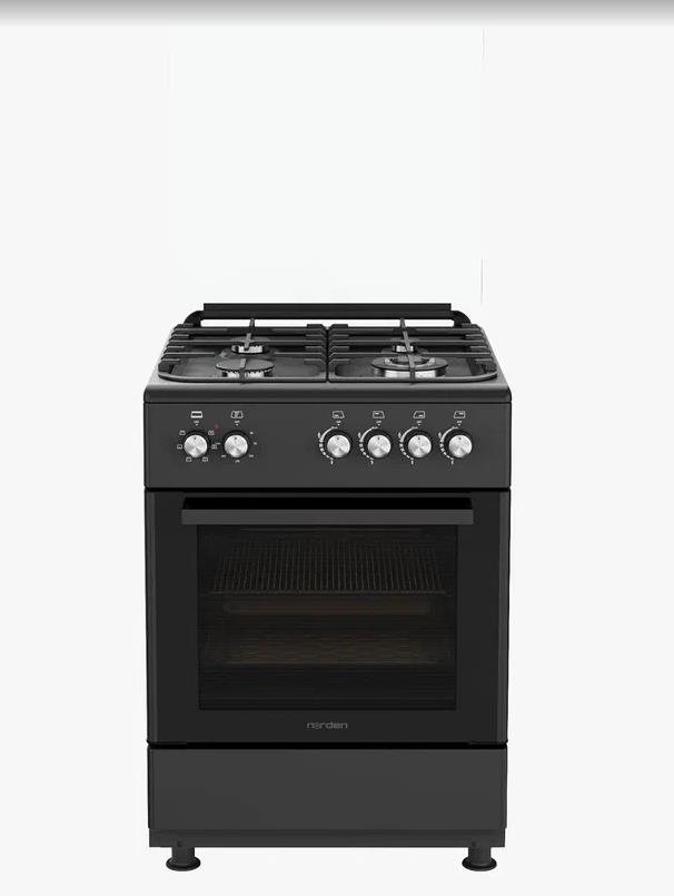 Комбинированная плита "Norden" FF6406GAZD Черный матовый