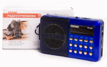 Радиоприемник "Сигнал" РП-222 FM 88-108МГц, акб 400mA/h, USB/microSD, дисплей